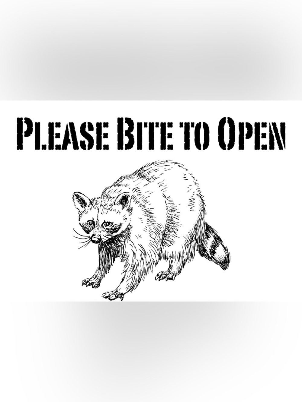 Please Bite To Open Funny Stickers, Handcrafted and Customizable! - Picture 2 of 3